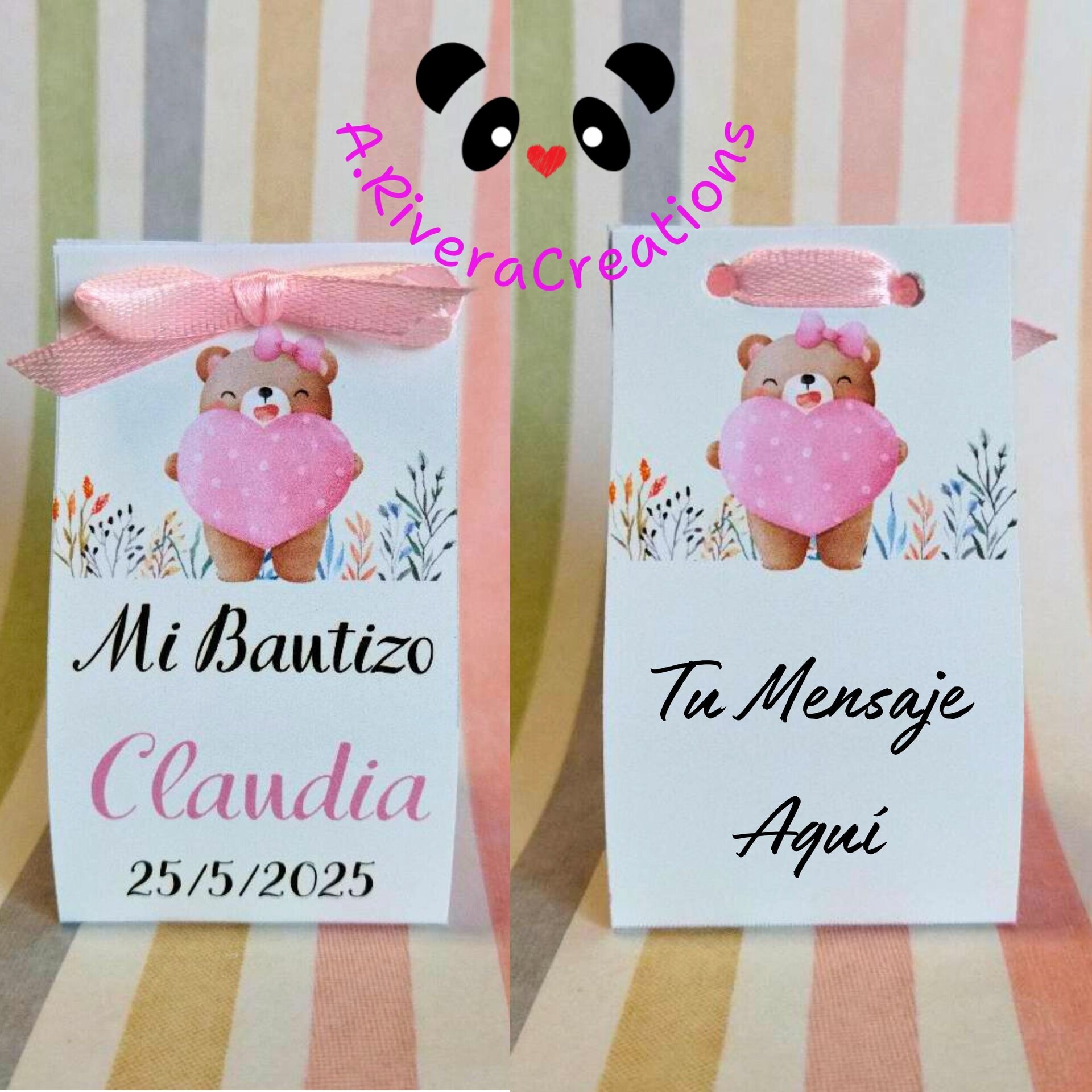 REGALOS BAUTIZO, REGALO PARA INVITADOS, VELAS DE CERA DE SOJA ECOLÓGICAS, REGALO - 3