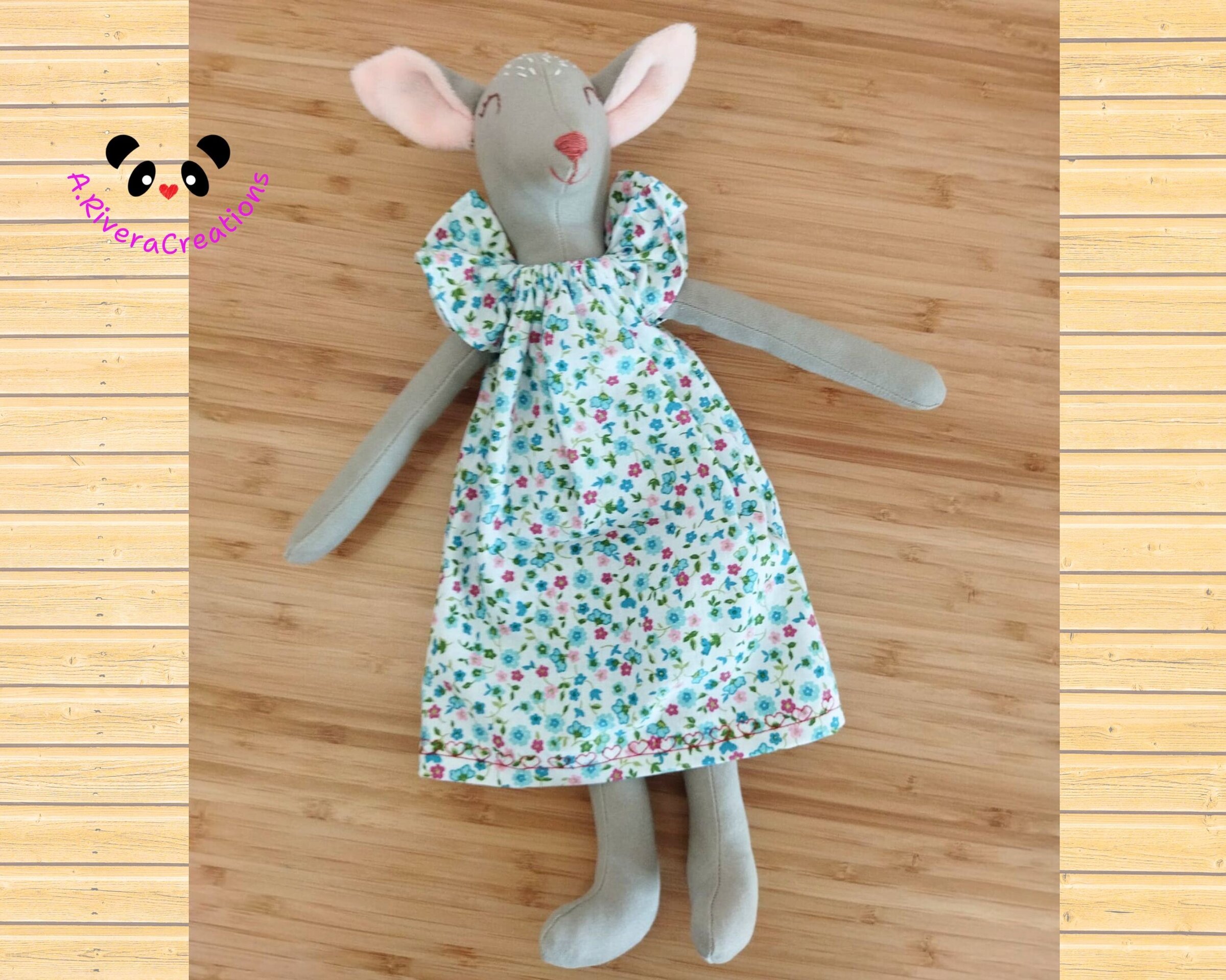 💝 Mamá ciervo e hijo, muñecas de tela, peluches de ciervo, renos, hecho a mano - 3