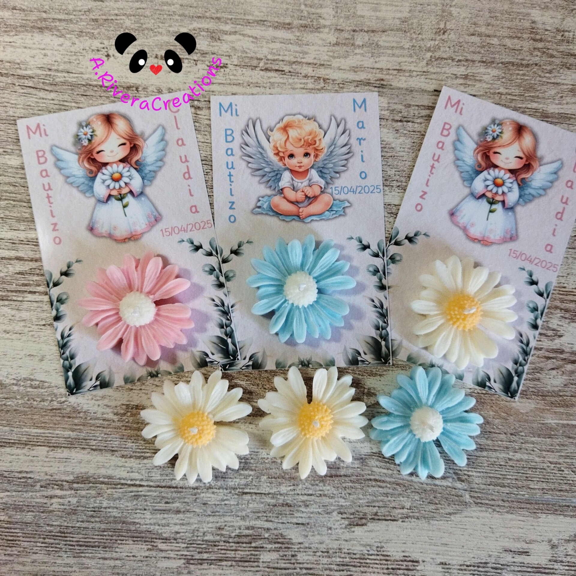 DETALLE PARA BAUTIZO, CUMPLEAÑOS, BABYSHOWER, VELA ARTESANAL DE SOJA - 8