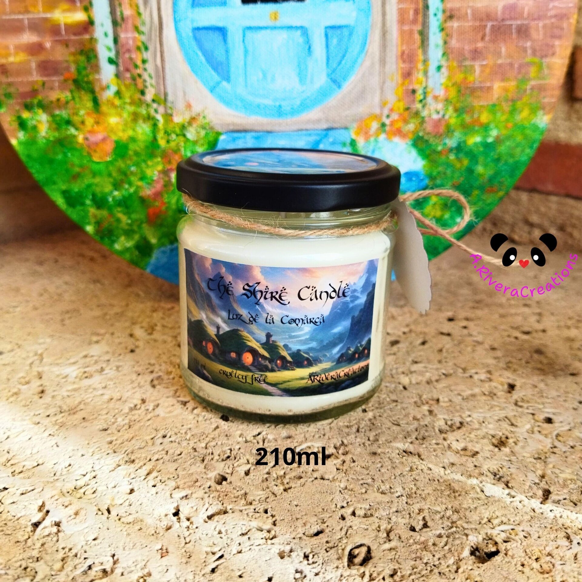 VELA HOBBIT LUZ DE LA COMARCA, CERA DE SOJA ECOLÓGICA - 6