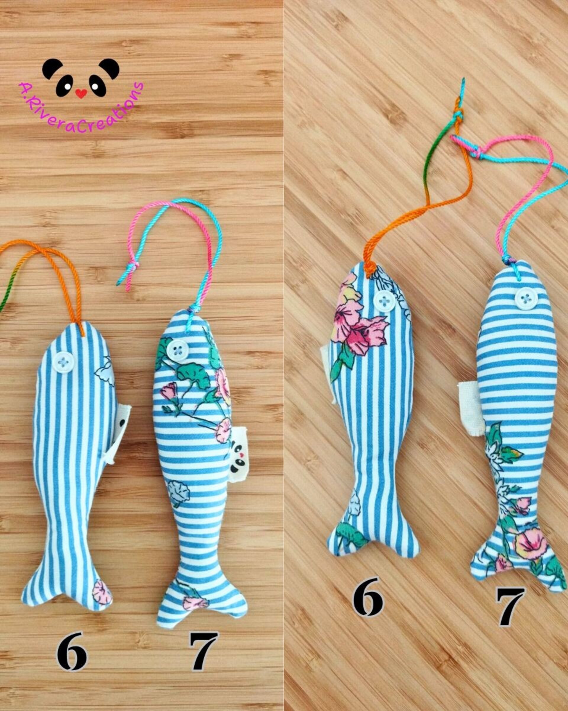 Encanto Marino Ecofriendly: Peces de Tela Hechos a Mano Llaveros Únicos y Deco - 2