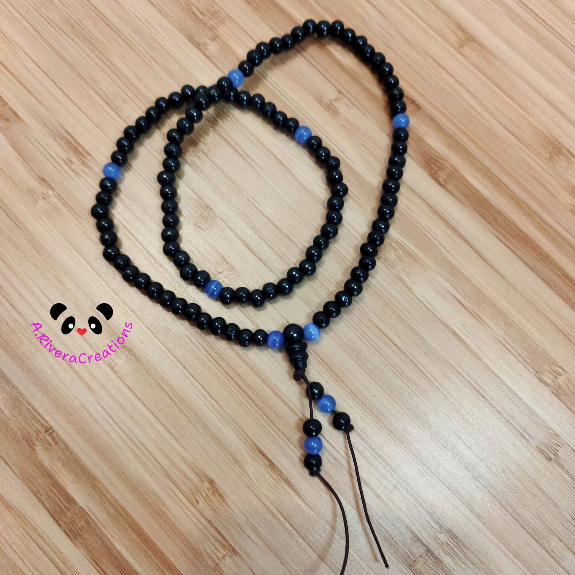 Japamala 108 Cuentas de Madera Negra. Collar  Meditación y Yoga, Pulsera Espirit - 4