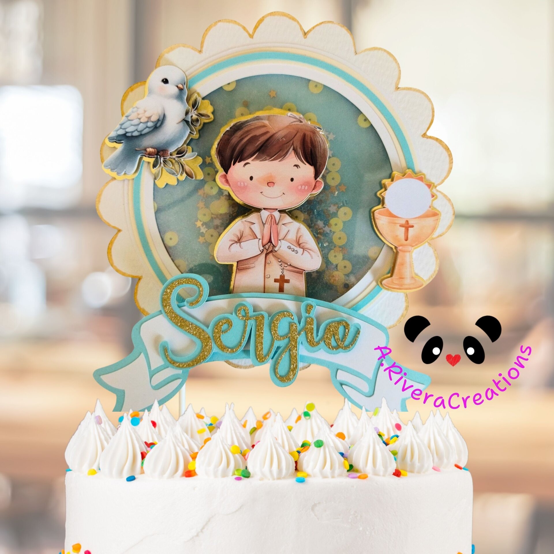 🎂CAKE TOPPERS PARA COMUNIÓN PERSONALIZADOS - 4