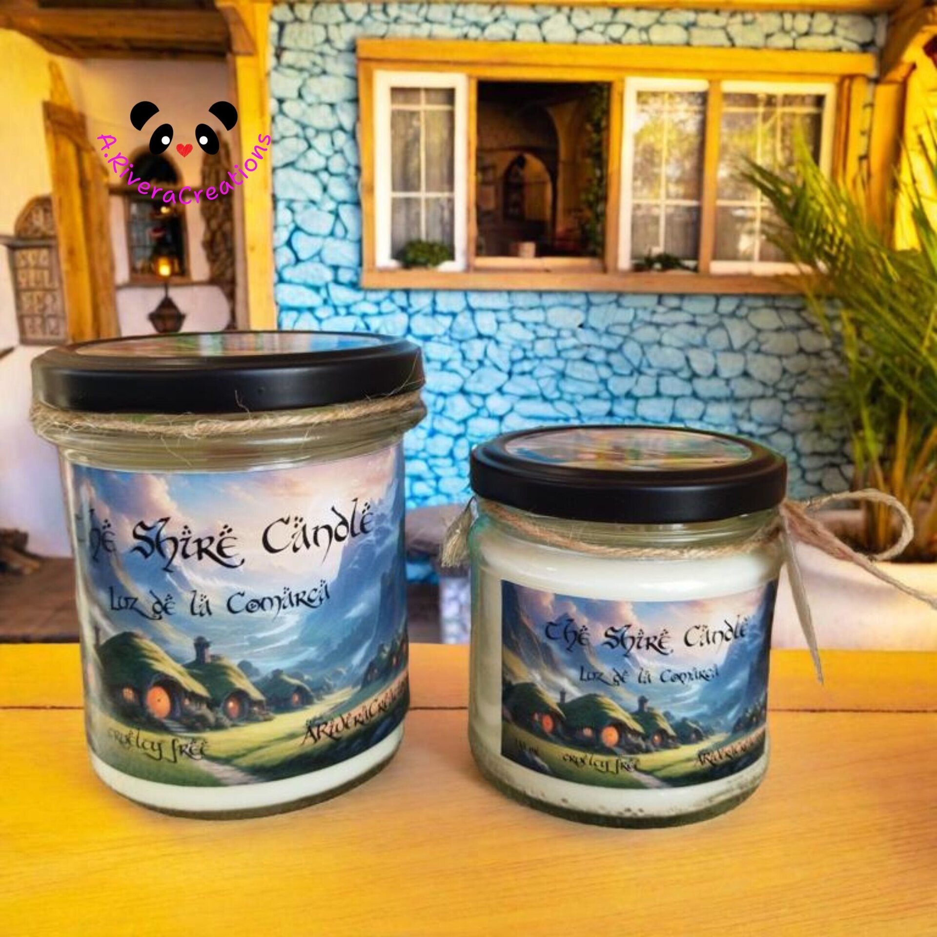 VELA HOBBIT LUZ DE LA COMARCA, CERA DE SOJA ECOLÓGICA - 4
