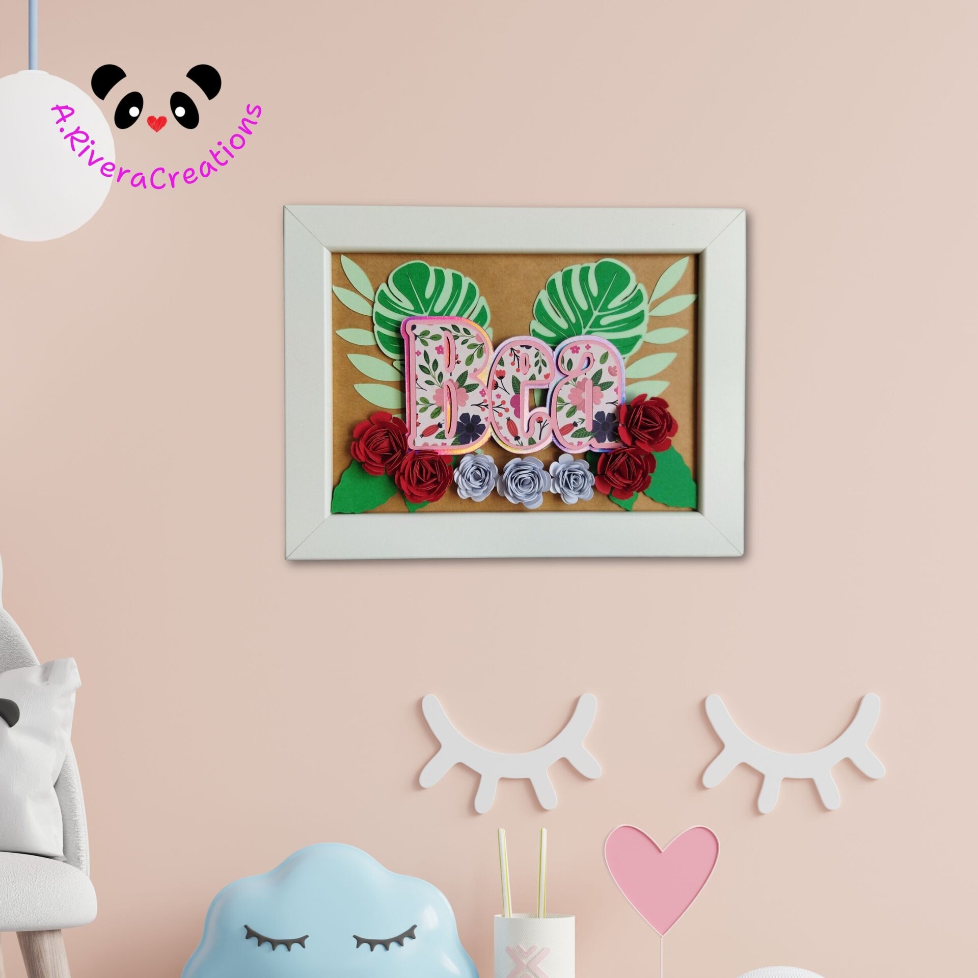 CUADRO ARTESNAL PERSONALIZADO, CUADROS CON NOMBRES - 2