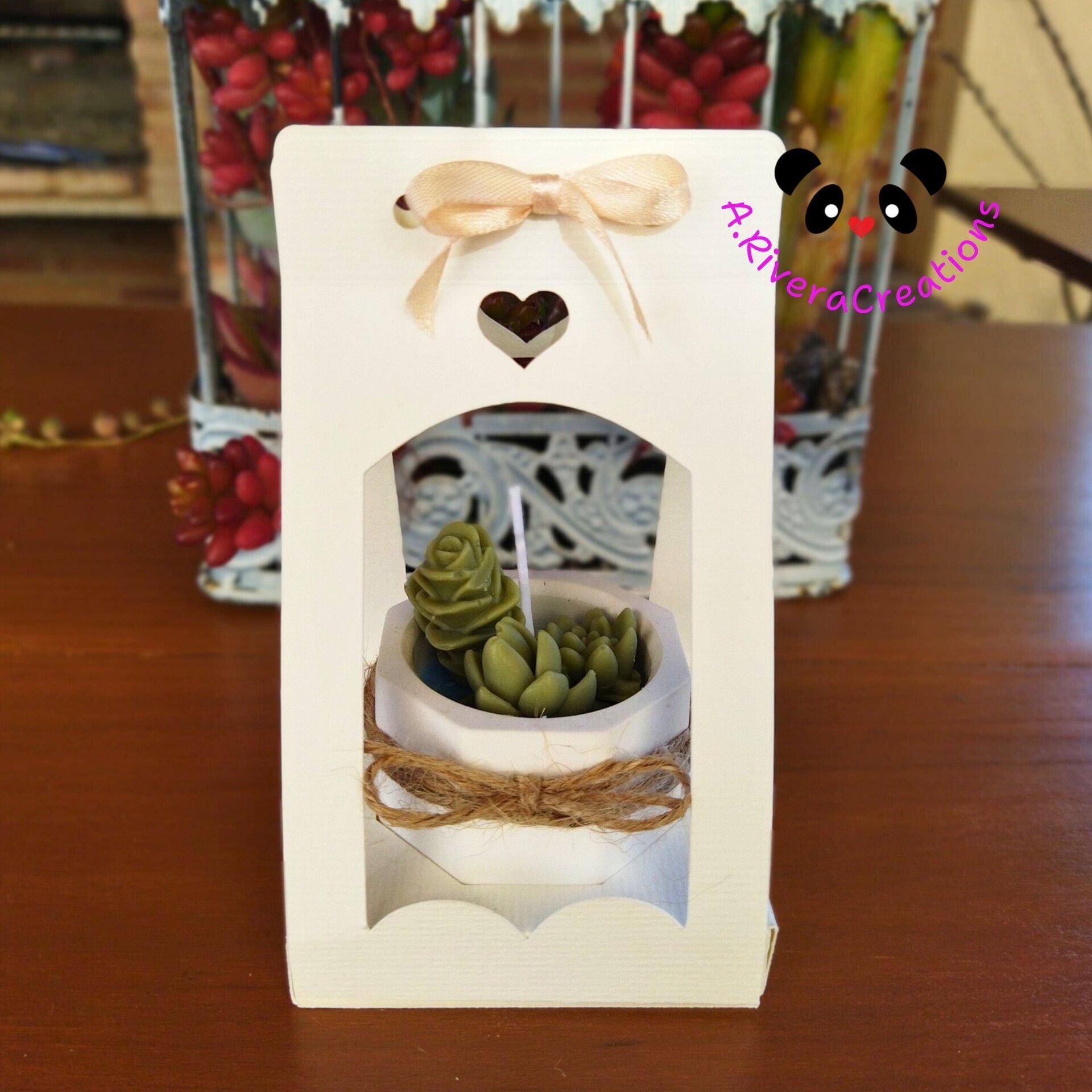 VELA SUCULENTAS PARA BODAS, BAUTIZOS, COMUNIONES, EVENTOS ESPECIALES, RECUERDOS - 3