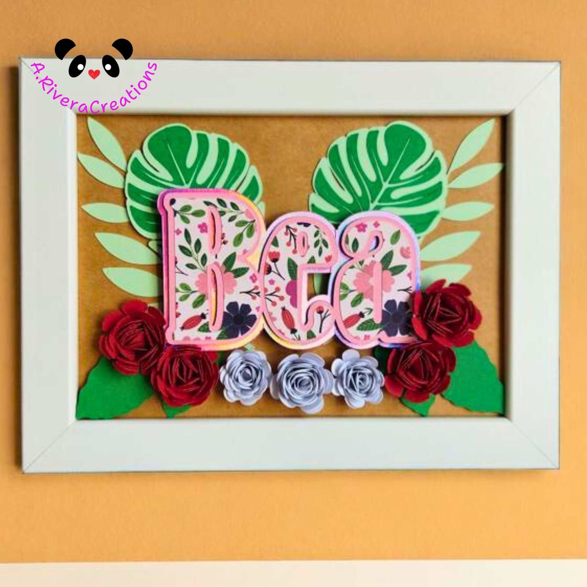 CUADRO ARTESNAL PERSONALIZADO, CUADROS CON NOMBRES - 5