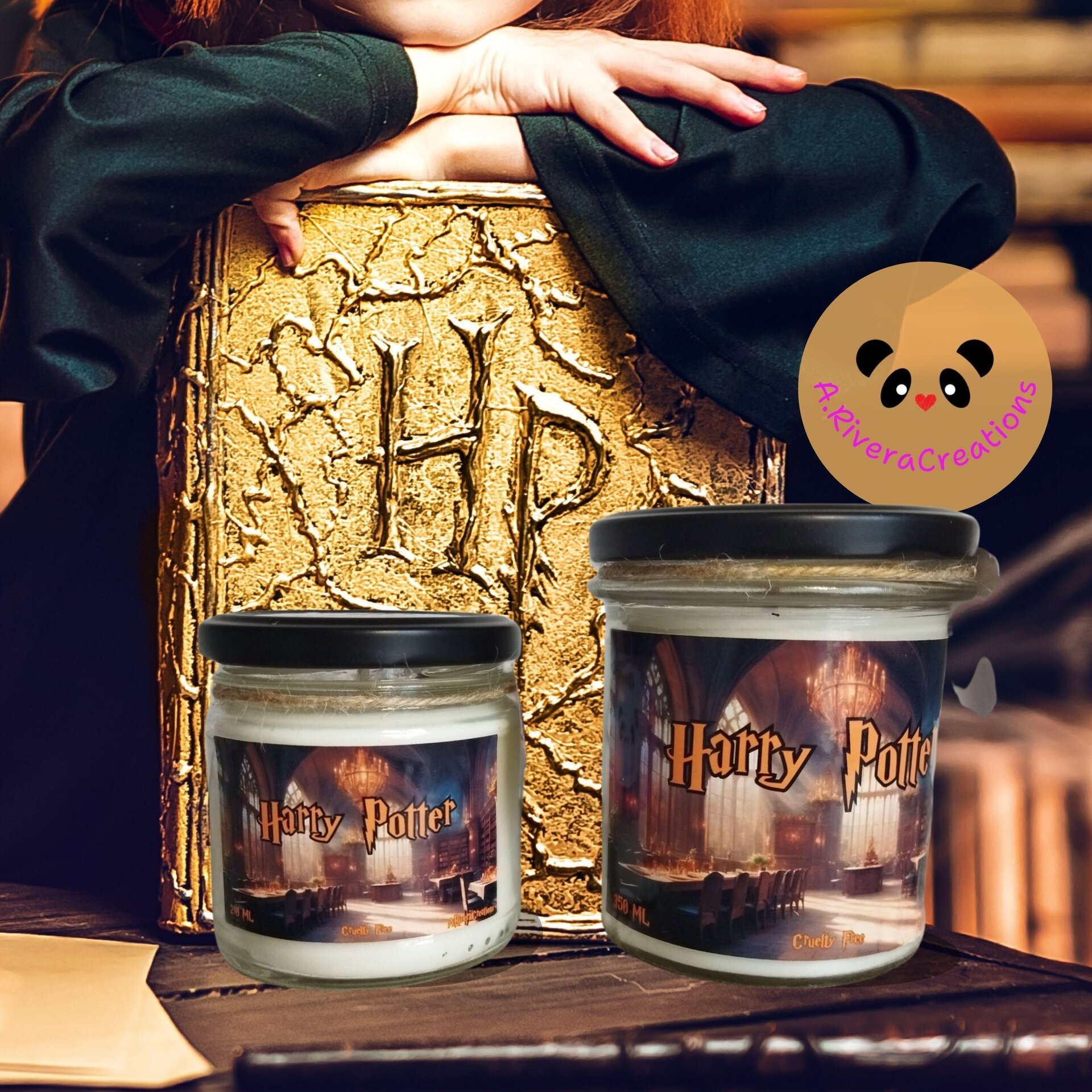 VELA HARRY POTTER, VELA DEL GRAN SALÓN, CERA DE SOJA ECO - 8