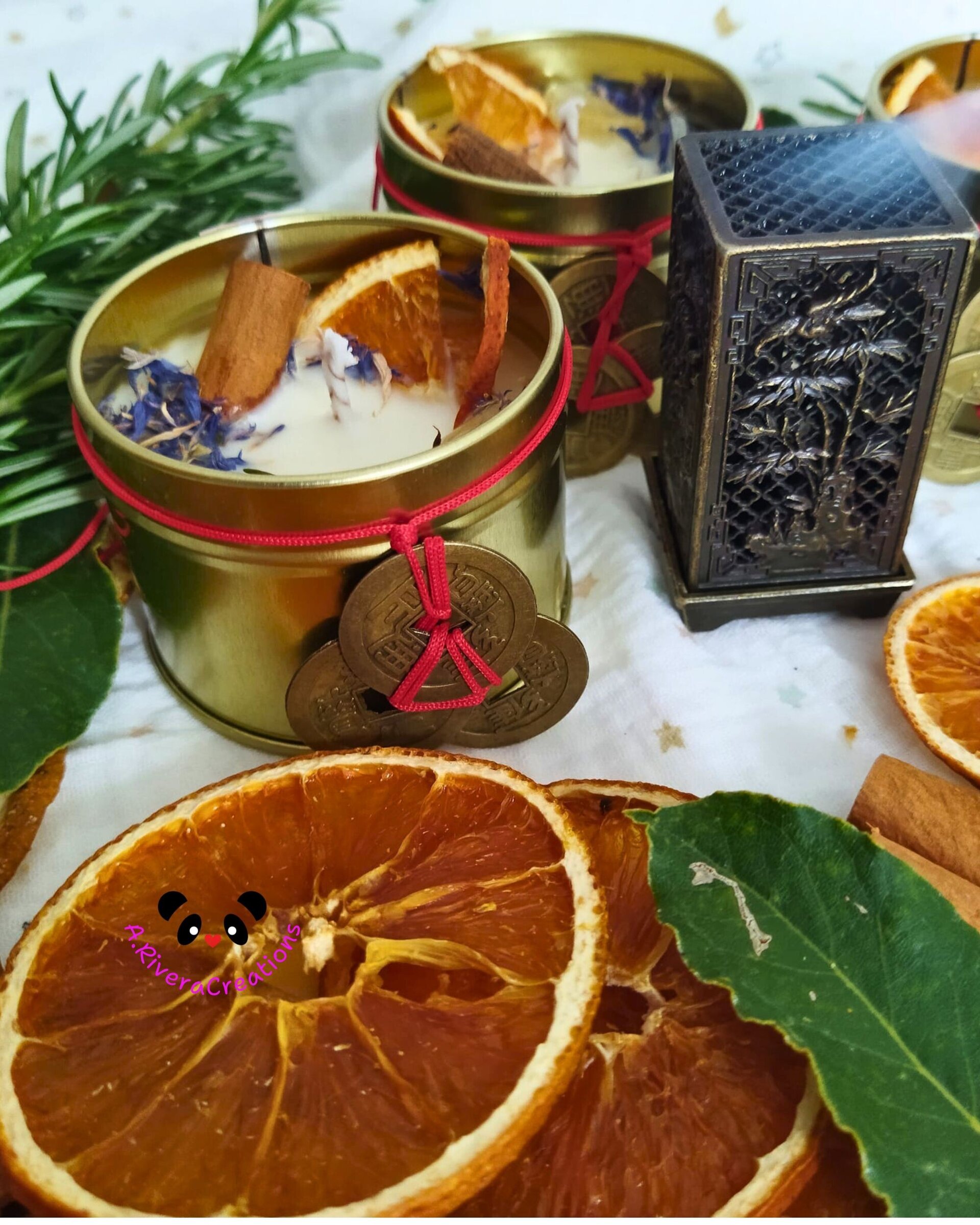 ✨ Vela Llama de Prosperidad – Ritual de Abundancia-SOJA. LATA - 2
