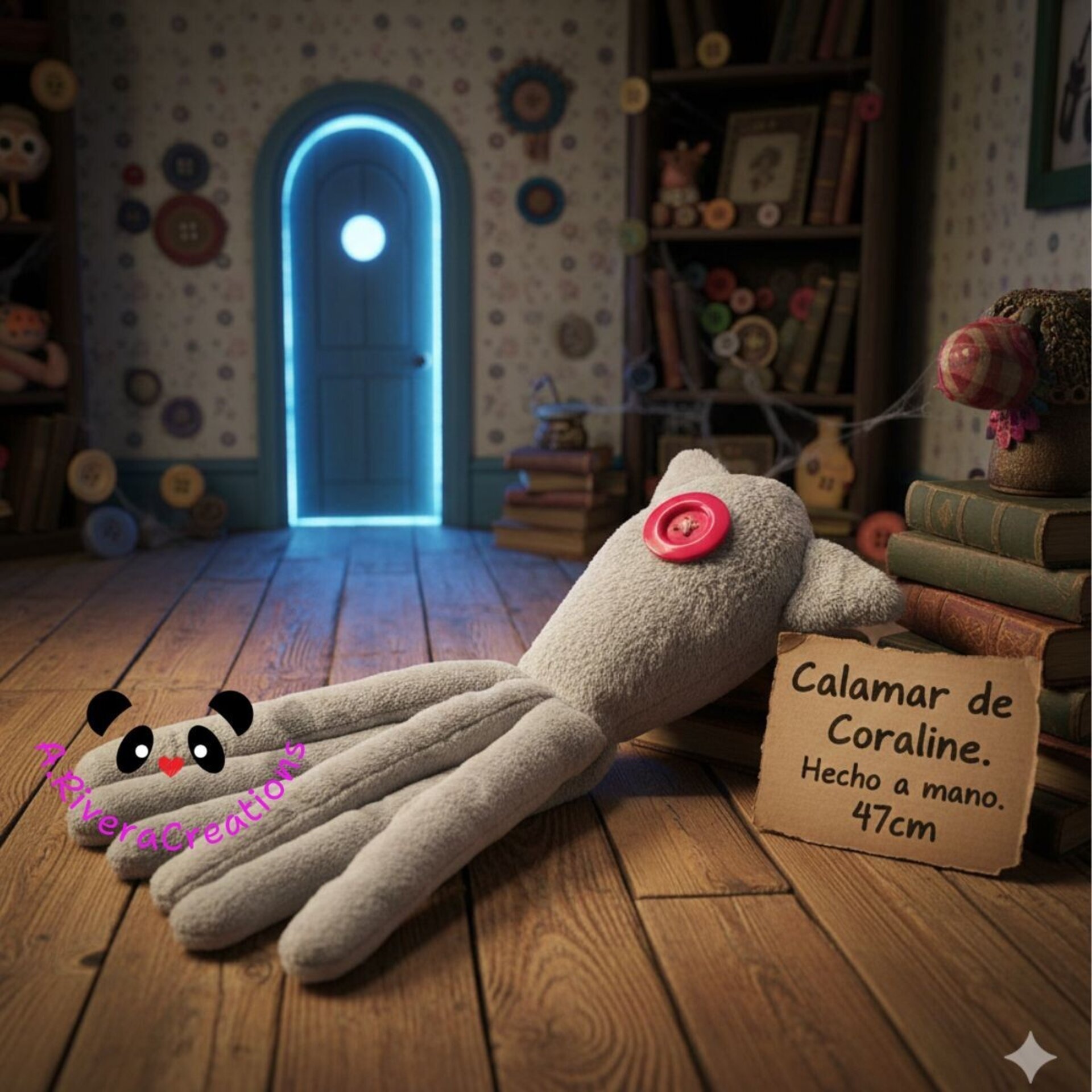 🦑PELUCHE CALAMAR CORALINE - 3