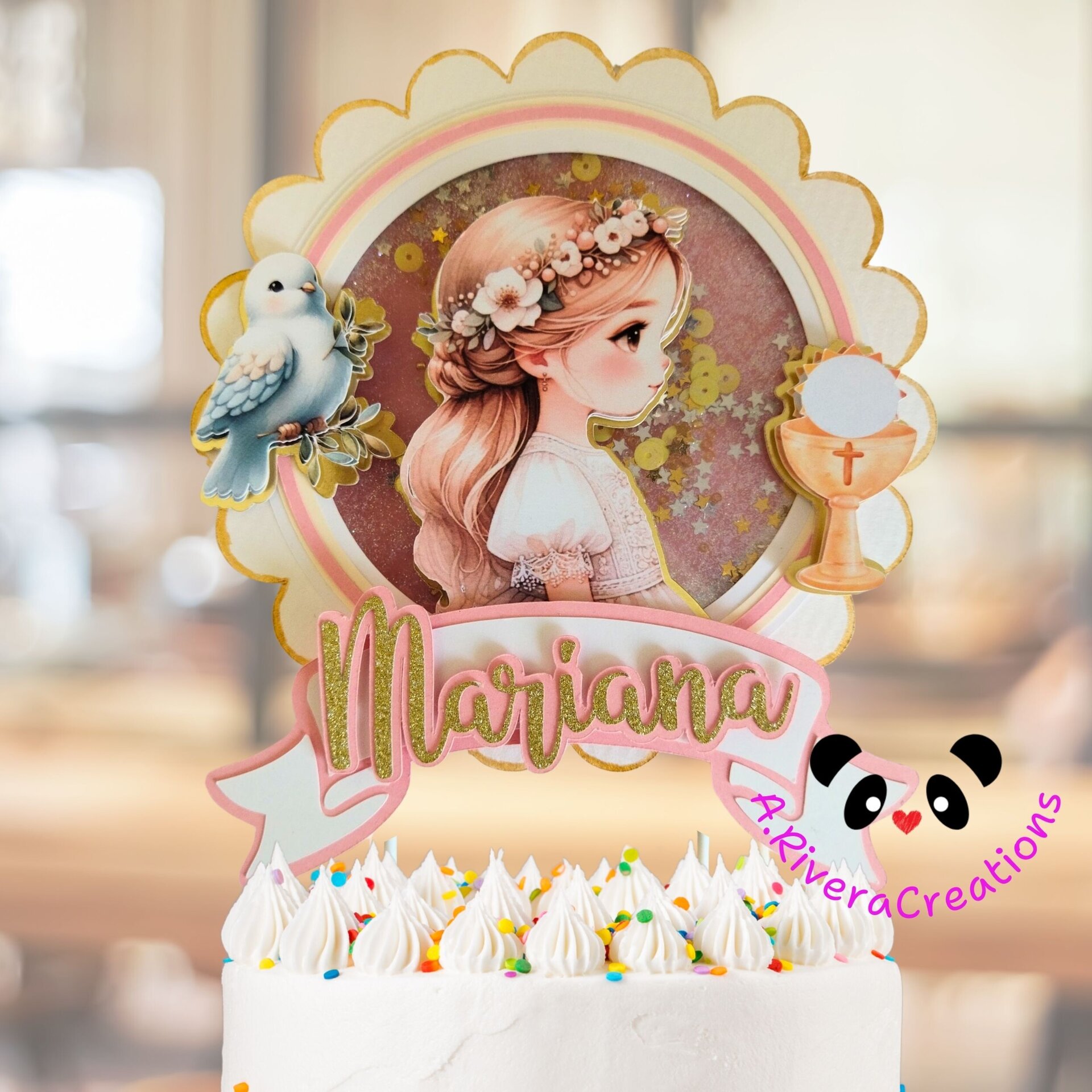 🎂CAKE TOPPERS PARA COMUNIÓN PERSONALIZADOS - 2