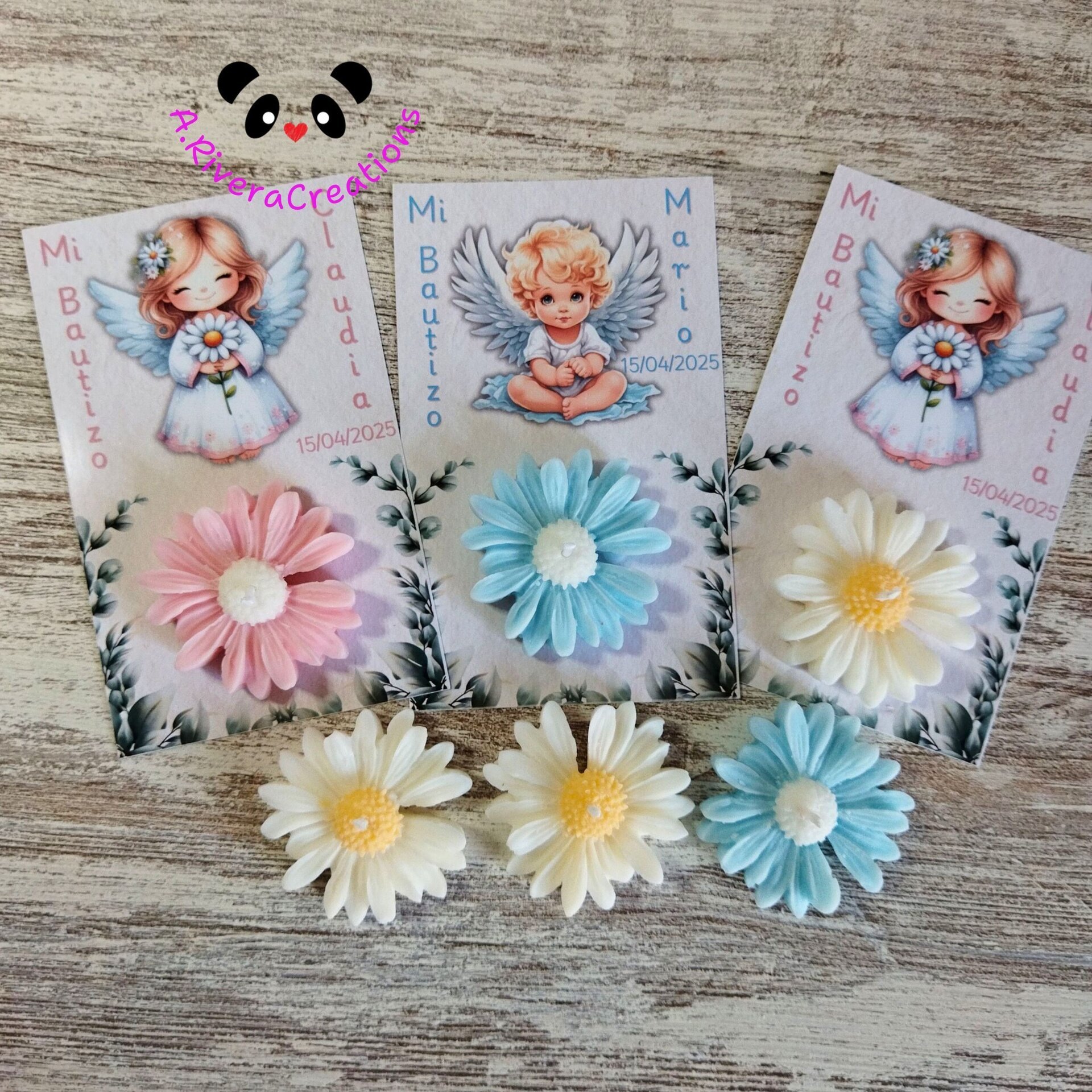 DETALLE PARA BAUTIZO, CUMPLEAÑOS, BABYSHOWER, VELA ARTESANAL DE SOJA - 10