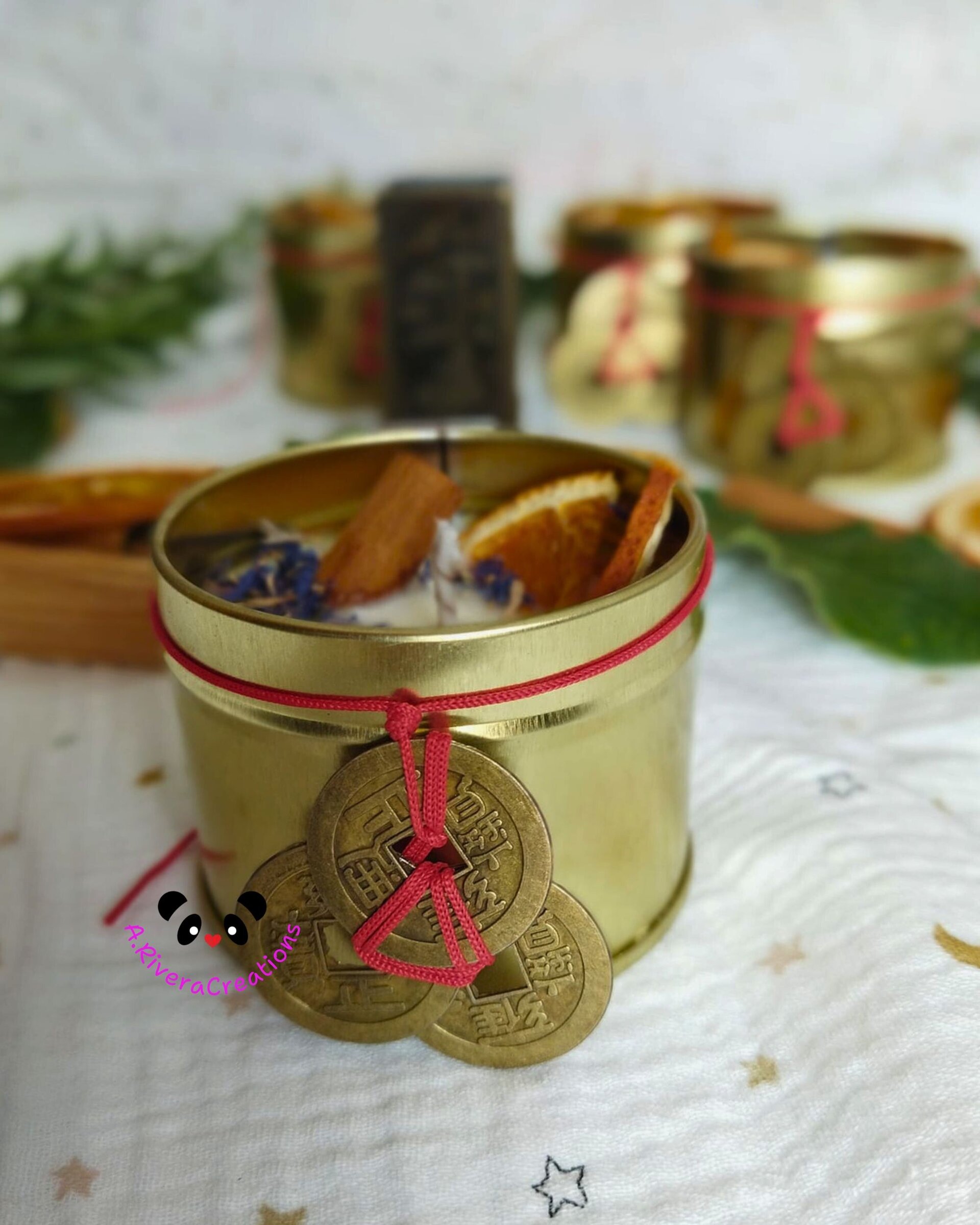 ✨ Vela Llama de Prosperidad – Ritual de Abundancia-SOJA. LATA - 9