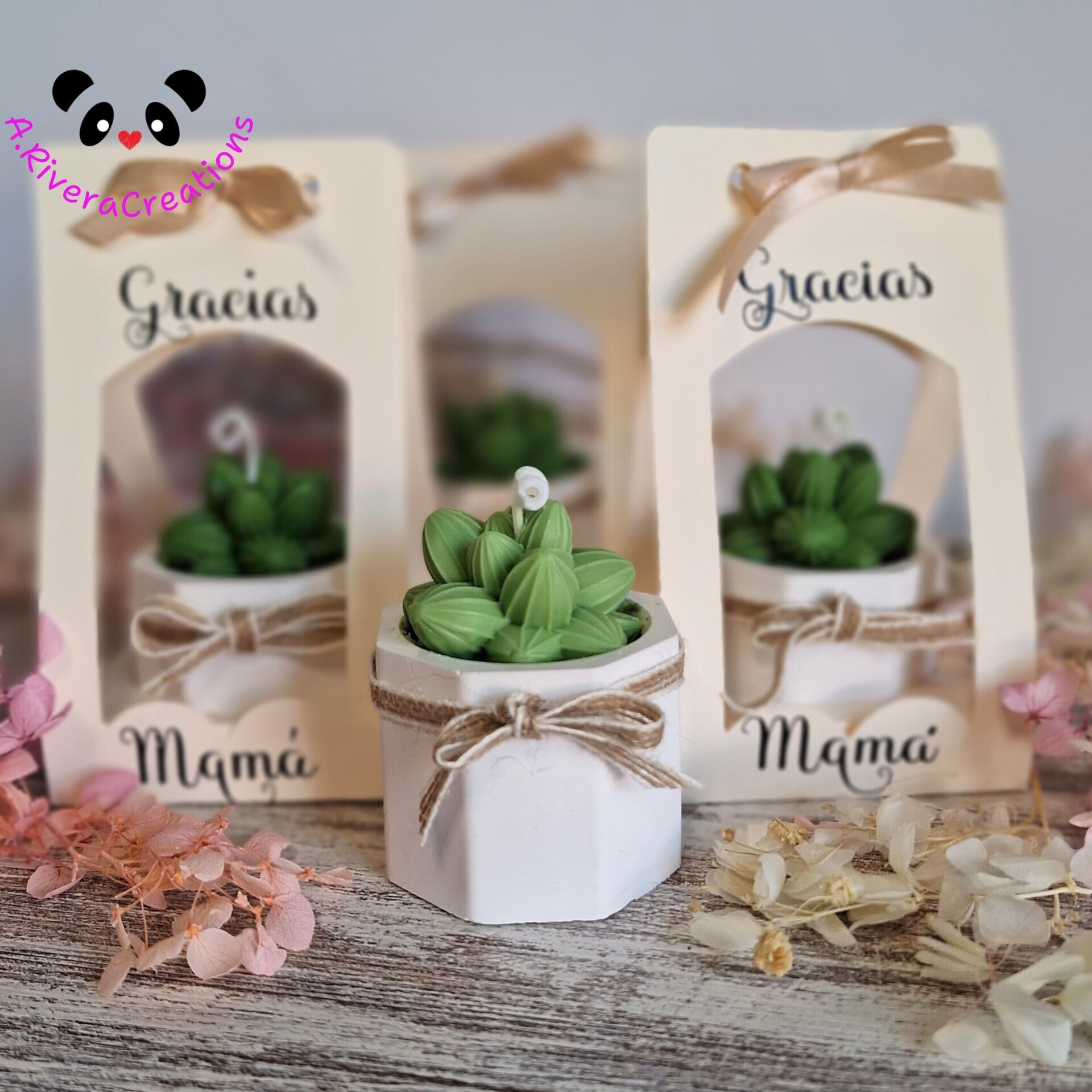 🌿 VELA EDICIÓN LIMITADA DÍA DE LA MADRE CON CERA DE SOJA ECOLÓGICA - 5