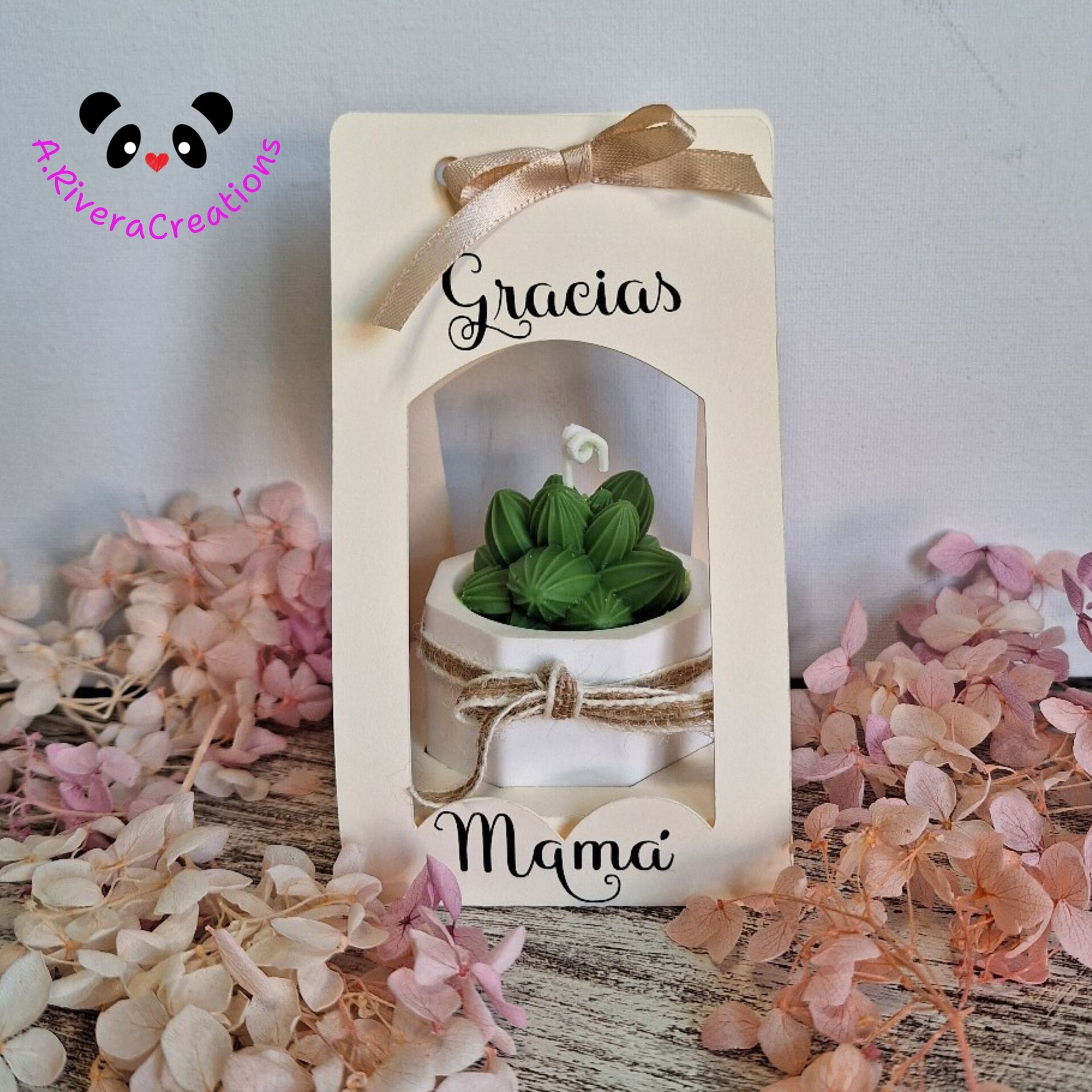 🌿 VELA EDICIÓN LIMITADA DÍA DE LA MADRE CON CERA DE SOJA ECOLÓGICA - 6