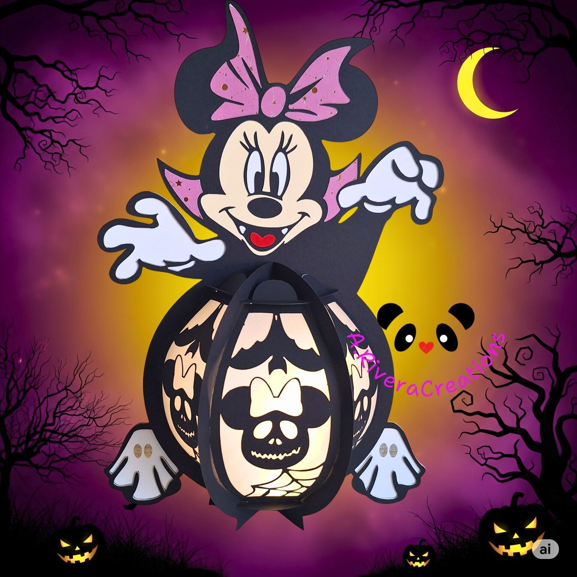 🎃 LÁMPARA MINNIE HALLOWEEN DECORACIÓN - 2