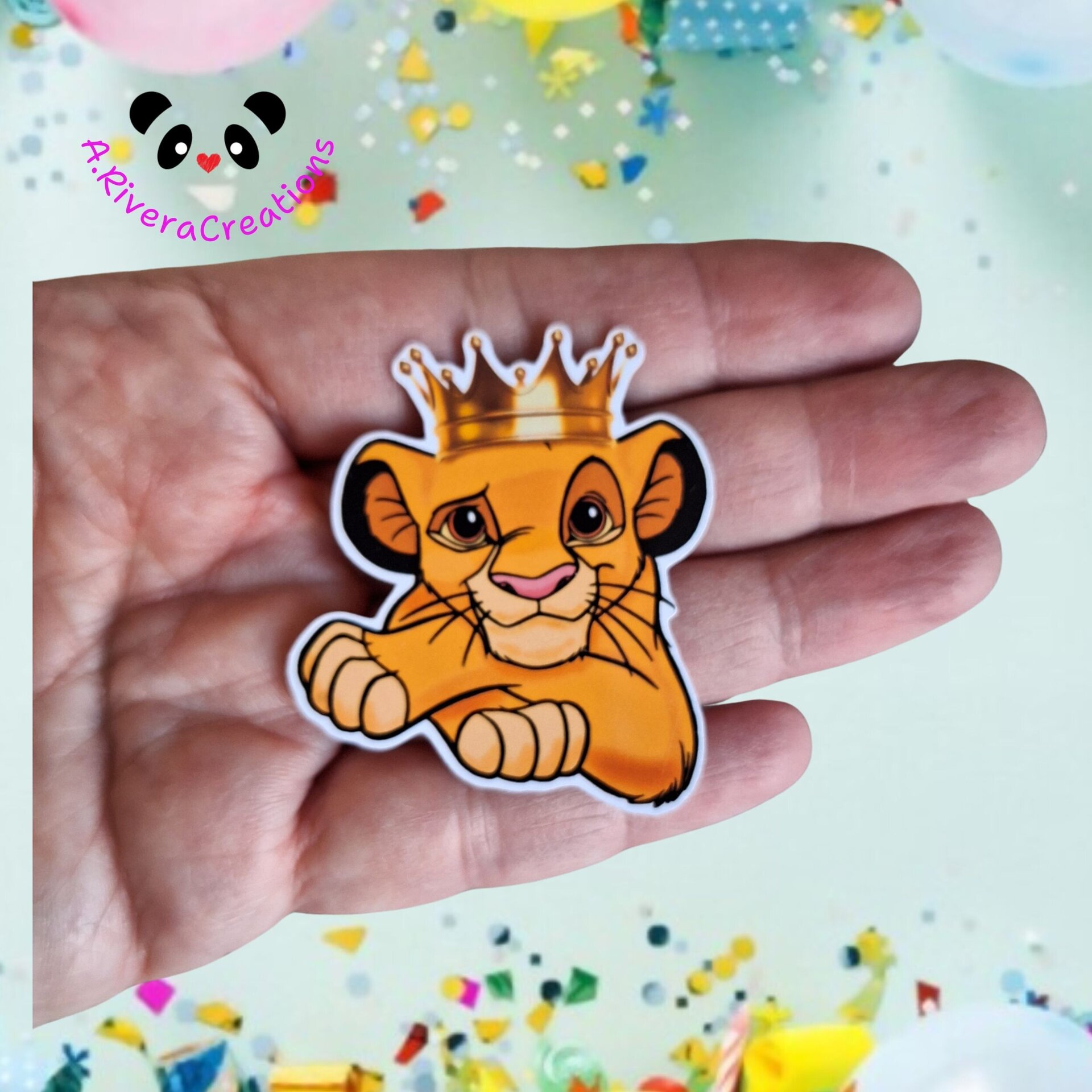 🦁🎂 CAKE TOPPER SIMBA MÁS DEOCRACIÓN PARA CUPCAKE, MESA DULCE..... - 4
