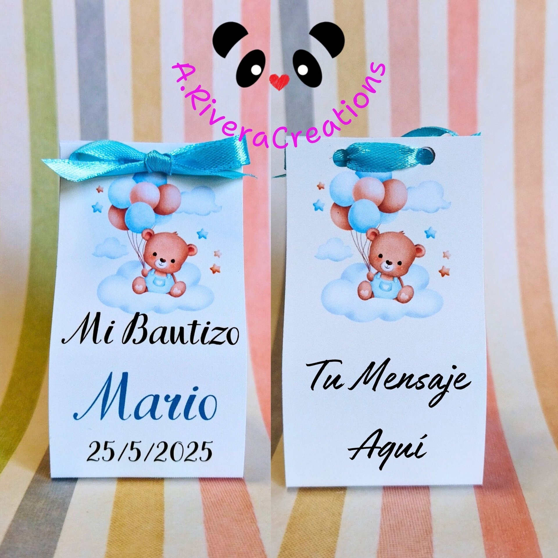 REGALOS BAUTIZO, REGALO PARA INVITADOS, VELAS DE CERA DE SOJA ECOLÓGICAS, REGALO - 2