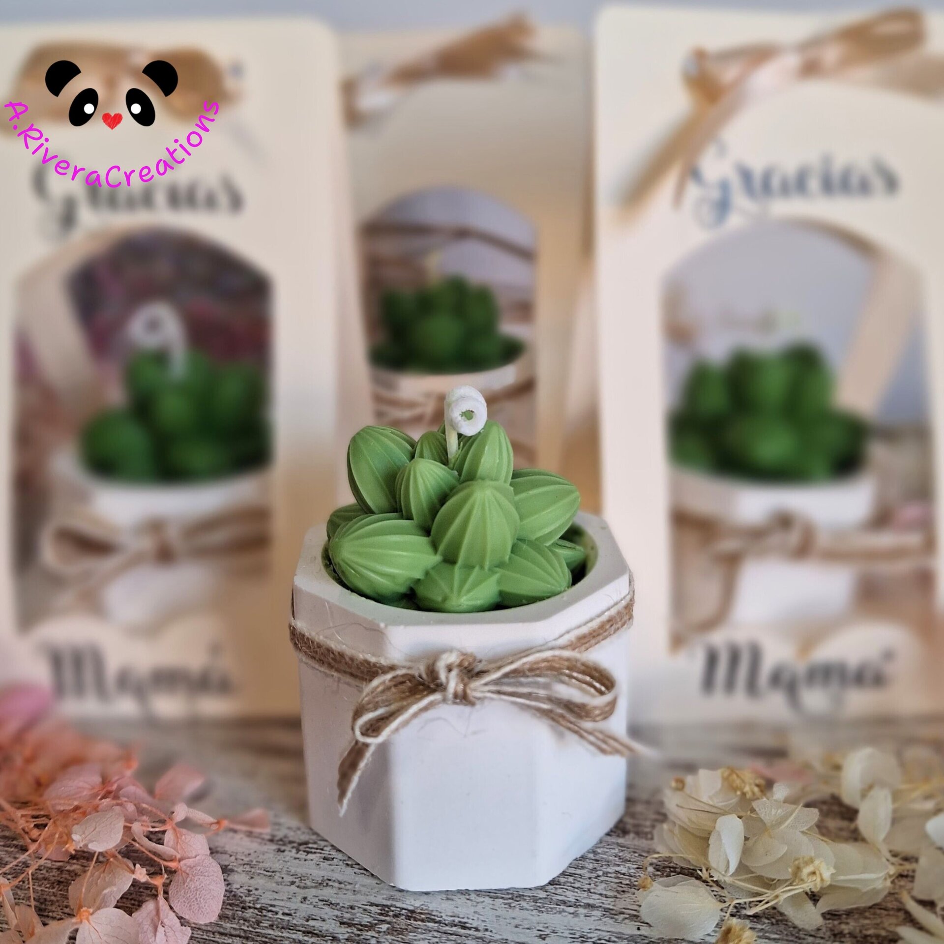 🌿 VELA EDICIÓN LIMITADA DÍA DE LA MADRE CON CERA DE SOJA ECOLÓGICA - 2