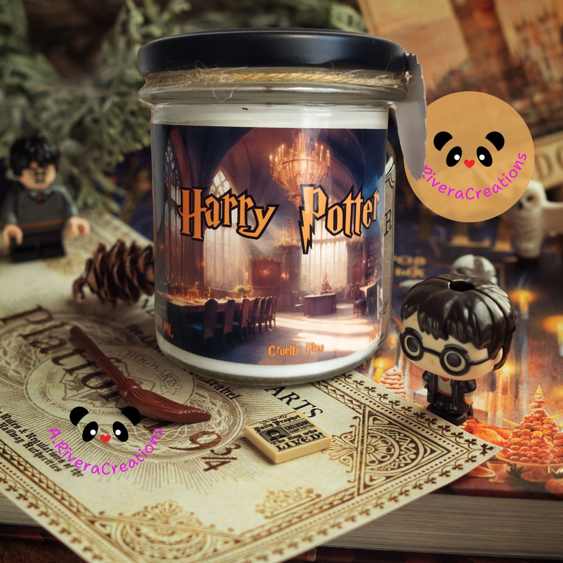 VELA HARRY POTTER, VELA DEL GRAN SALÓN, CERA DE SOJA ECO - 12